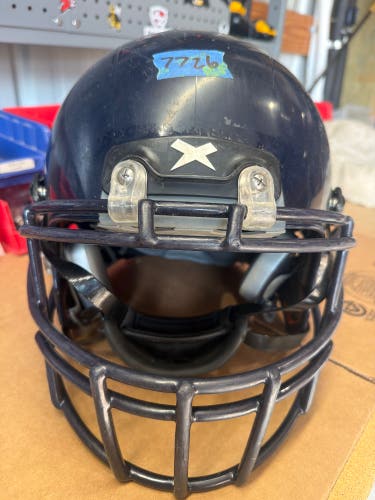 USED XENITH X2E+ YOUTH FOOTBALL HELMET - LARGE - NAVY