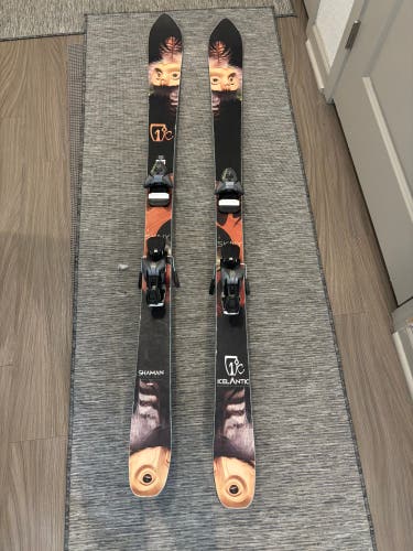 Men's 2014 Icelantic Shaman 173 cm All Mountain Skis With Bindings (Used)