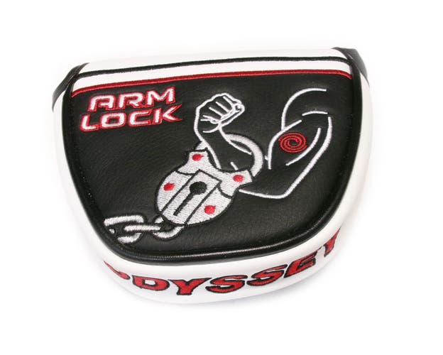 NEW Odyssey Stroke Lab Arm Lock Heel Shafted Mallet Golf Putter Headcover