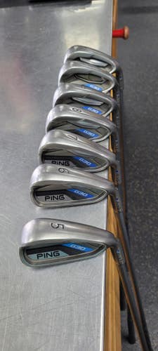 Used Ping G30 BLUE DOT 5-W UW Mens Iron Set RH 5I-GW/AW 11497-S000160379