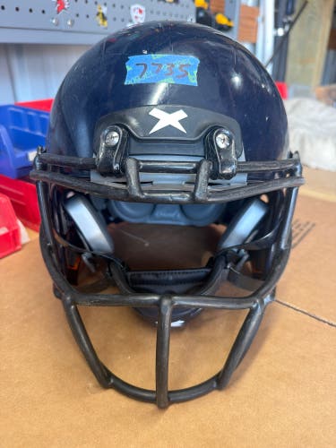 USED XENITH X2E+ YOUTH FOOTBALL HELMET - LARGE - NAVY