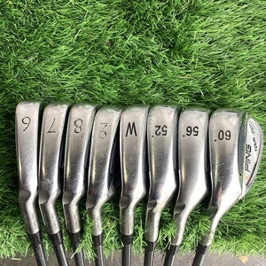 Ping S-59 Orange Dot Lefthanded Iron Set 6-PW, GW, SW, LW Regular Graphite  -1/2