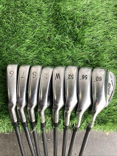 Ping S-59 Orange Dot Lefthanded Iron Set 6-PW, GW, SW, LW Regular Graphite  -1/2