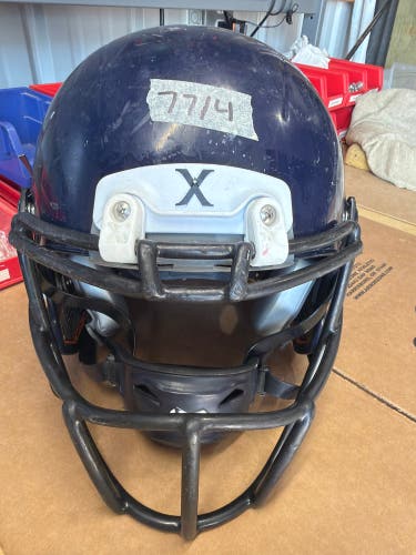 USED XENITH X2E+ YOUTH FOOTBALL HELMET - MEDIUM - NAVY