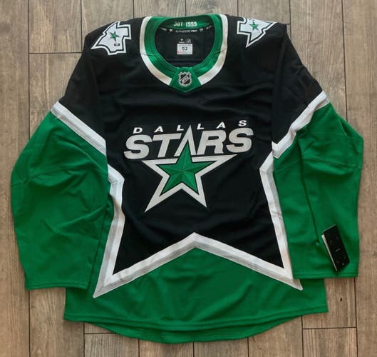 DALLAS STARS FANATICS AUTHENTIC PRO MIC FAP ALTERNATE 99’ HOCKEY JERSEY 52