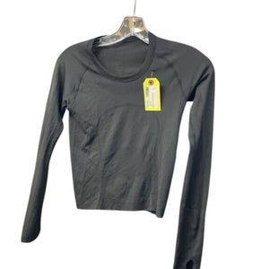 Lululemon Women's Black Long Sleeve Athletic Top - Size 2