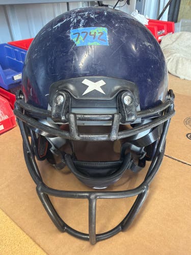 USED XENITH X2E+ YOUTH FOOTBALL HELMET - LARGE - NAVY