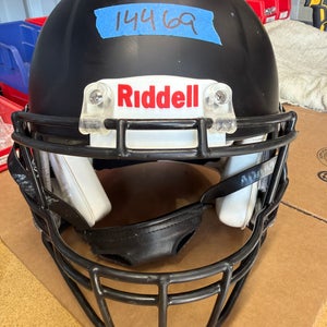USED RIDDELL SPEED ICON ADULT HELMET - MEDIUM - FLAT BLACK