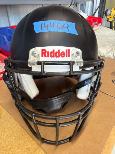 USED RIDDELL SPEED ICON ADULT HELMET - MEDIUM - FLAT BLACK