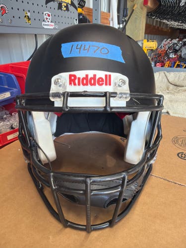 USED RIDDELL SPEED ICON ADULT HELMET - MEDIUM - FLAT BLACK