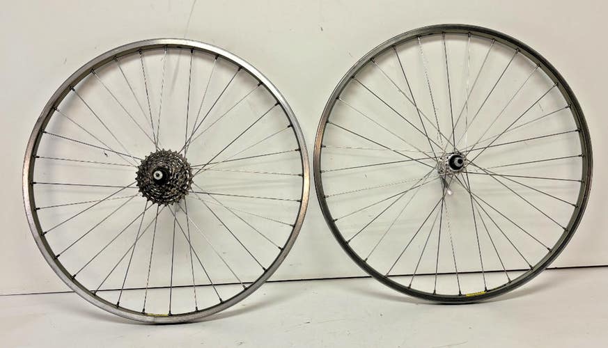 Mavic UB Control 7-Speed 32-Spoke Gold Aluminum 26" QR Wheelset Shimano STX Hubs