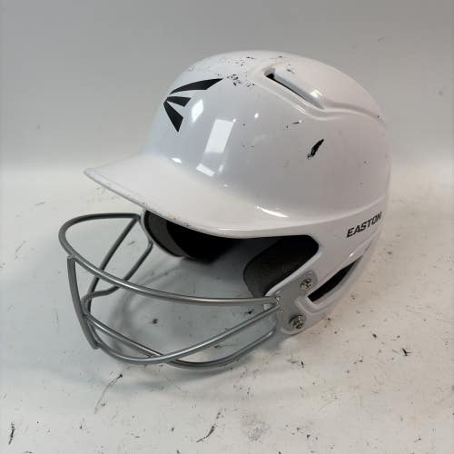Easton Alpha Softball Helmet, White, 6 1/4-6 7/8"