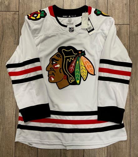 AUTHENTIC ADIDAS PRIMEGREEN CHICAGO BLACKHAWKS BLANK HOCKEY JERSEY 52 …… BEDARD?
