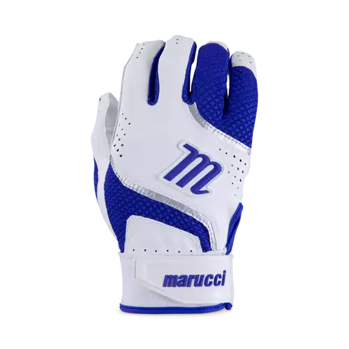 Marucci Code Youth Batting Gloves - Youth Small - White/Blue (New)