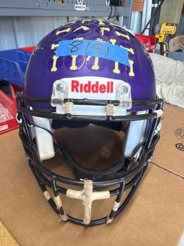 USED RIDDELL SPEED ICON ADULT HELMET - MEDIUM - FLAT METALLIC PURPLE