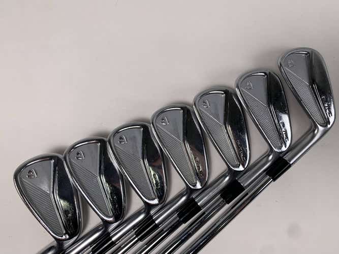 TaylorMade P7MC 2023 Iron Set 4-PW KBS Tour Extra Stiff Steel Mens RH