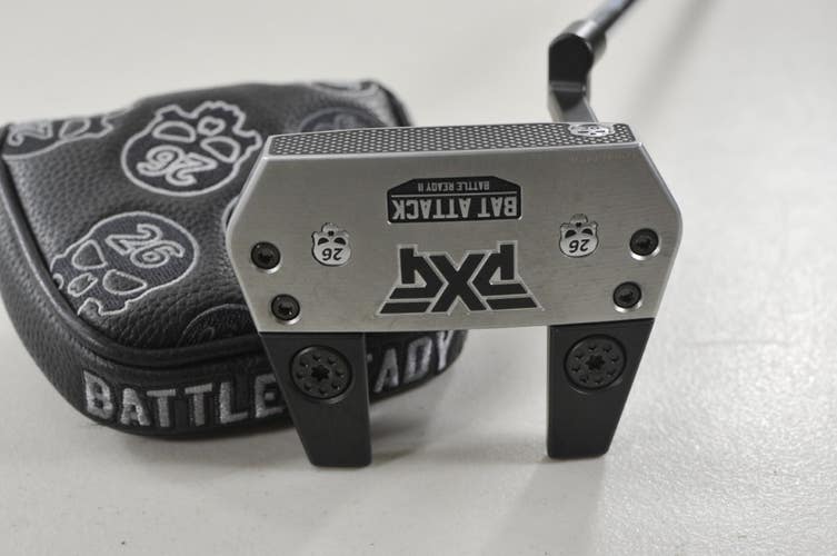 PXG Battle Ready II Bat Attack 35.5" Putter RH Steel with Cover #224222