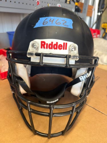 USED RIDDELL SPEED ICON ADULT HELMET - LARGE - FLAT BLACK