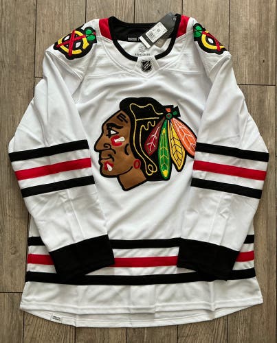AUTHENTIC ADIDAS PRIMEGREEN CHICAGO BLACKHAWKS BLANK HOCKEY JERSEY 54 …… BEDARD?