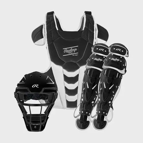 Rawlings Velo 2.0 Series Softball Catchers Set - Black/White - Medium (New)