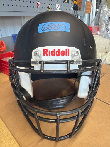 USED RIDDELL SPEED ICON ADULT HELMET - LARGE - FLAT BLACK