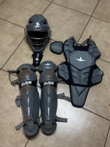 Black/Gray All Star Top Star Catcher's Set (Used)