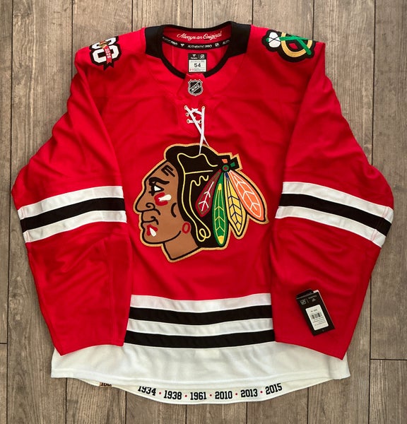 FANATICS FAP AUTHENTIC PRO CHICAGO BLACKHAWKS CENTENNIAL 100TH ANNIVERSARY HOCKEY JERSEY