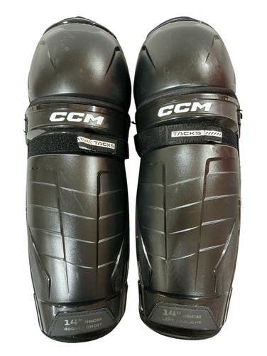 Senior CCM TACKS XR PRO Shin Pads 14" (Used)