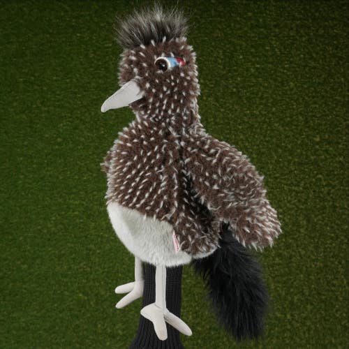 Daphnes Road Runner Driver Headcover Bird Animal Sock White / Brown