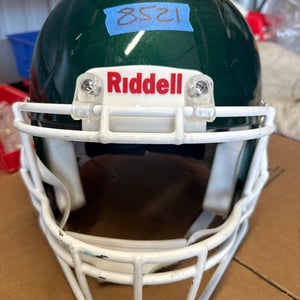 USED RIDDELL SPEED ICON ADULT HELMET - LARGE - FOREST GREEN METALLIC