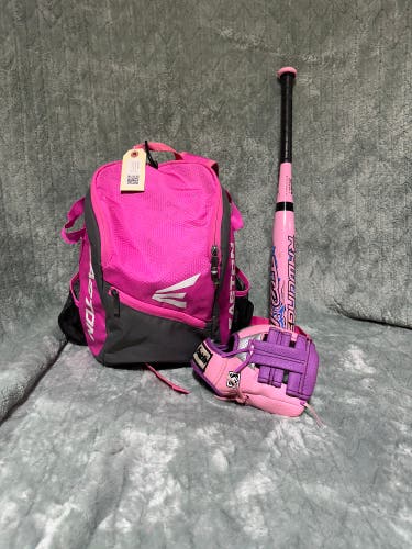 Pink Rawlings Bat Fastpitch Starter Kit (-13) Alloy 24" (Used)