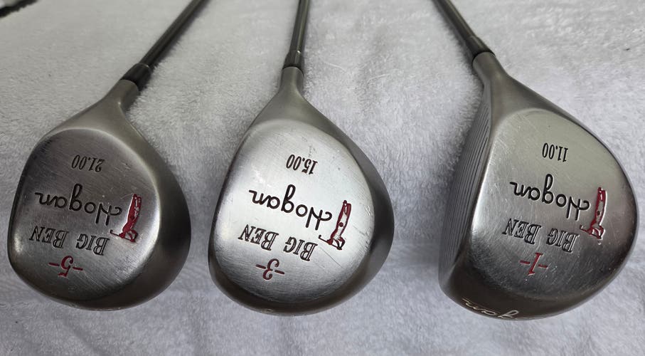Ben Hogan Big Ben Driver, 3 Wood & 5 Wood (3 clubs) RH; Graphite Shafts
