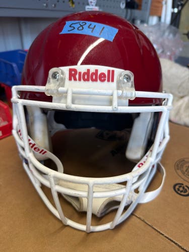 USED RIDDELL SPEED ICON ADULT HELMET - MEDIUM - PEARL CARDINAL