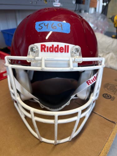USED RIDDELL SPEED ICON ADULT HELMET - MEDIUM - PEARL CARDINAL