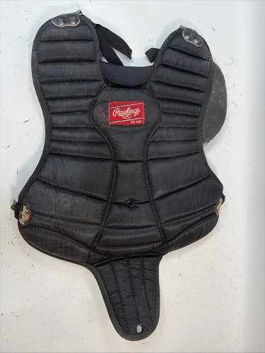Rawlings 12P-1 Catchers Chest Protector, Black, 15"