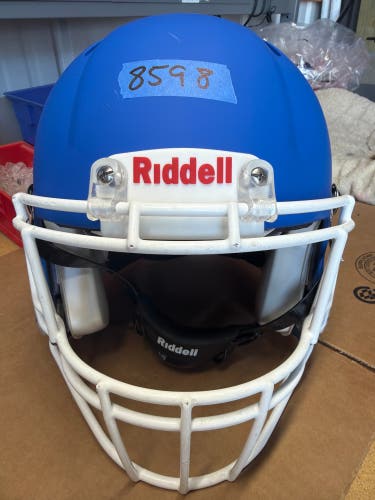 USED RIDDELL SPEED ICON ADULT HELMET - MEDIUM - FLAT ROYAL BLUE