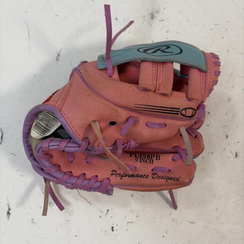 Rawlings Girls Rule Baseball Glove, RHT, 9"
