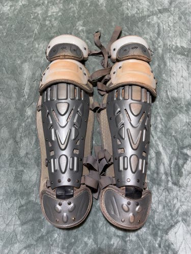Gray Adult Rawlings Velo Catcher's Leg Guard (Used)