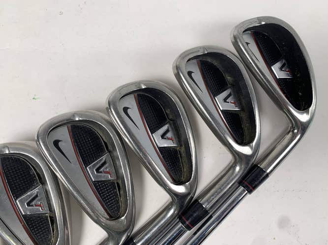Nike Victory Red Cavity Back Iron Set 4-PW+GW DG S300 Stiff Steel Mens RH -1/2''