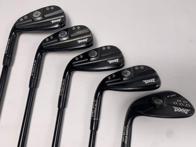 LEFTY PXG 0311 XP GEN4 Xtreme Dark Iron Set 8-PW+AW+GW Sixty 5.5 Reg LH +1''