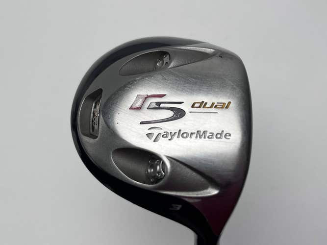 TaylorMade R5 Dual 3 Fairway Wood 15* MAS2 55g Stiff Graphite Mens RH