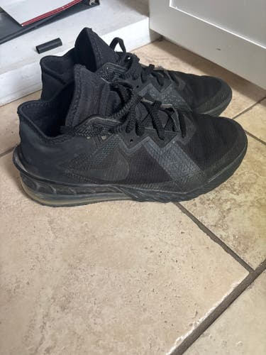 Black Unisex Size M 7.5 (W 8.5) Adult Nike Alpha Trainer Shoes (Used)