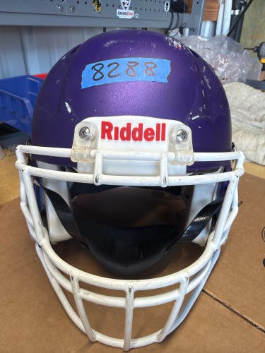 USED RIDDELL SPEED ICON ADULT HELMET - MEDIUM - FLAT METALLIC PURPLE