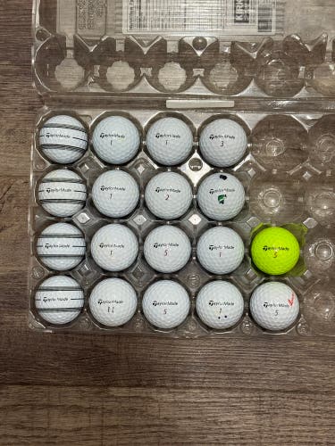 18 TaylorMade TP5x Golf Balls - 5A MINT CONDITION ONLY