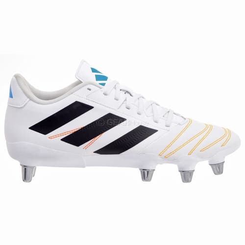 new men's 12 Adidas Kakari Elite SG Mens Soft Ground Rugby Cleats White JP8800