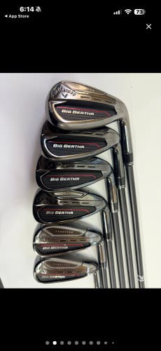 Callaway Big Bertha 2023 BB23 6-AW Iron Set Aldila NV Black 85-S Stiff -