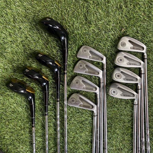 Wilson 1200 Vintage Set Woods 1-3-4-5 + Irons EPOLOC RH Used