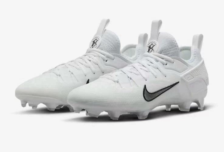 new men's size 6/women's 7.5 Nike Alpha Huarache 9 elite low LAX white cleats