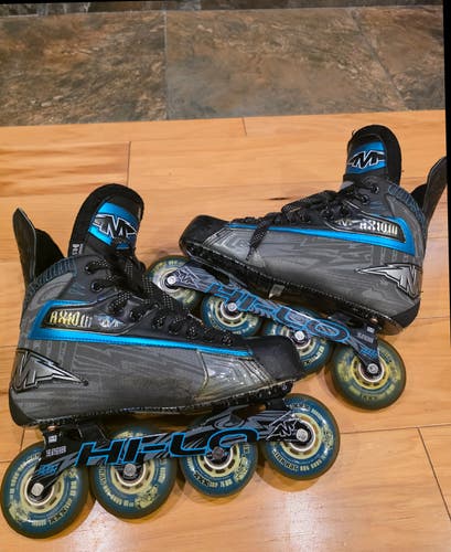 Mission Axiom T7 Inline Roller Hockey Skates Size 8.5D