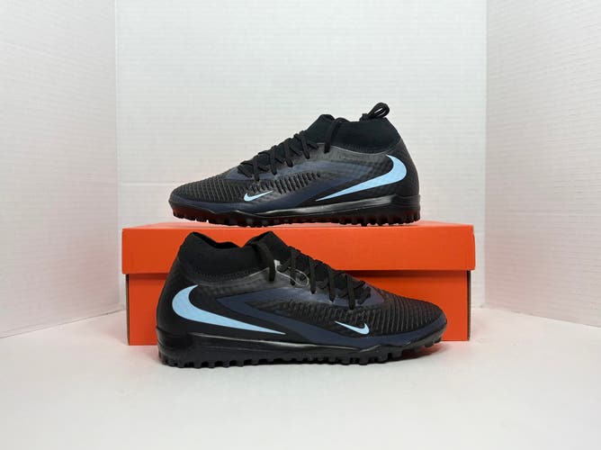Black Men's Size M 6.5 (W 8.0) Nike Phantom 6 High Academy TF Turf Soccer Shoes Cleats HQ2277-003